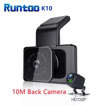 RUNTOO K10 Dash Cam WIFI GPS 3,0 Collu Auto DVR FHD) 1080P Dual Objektīvs, Video Reģistratori Priekšā un Aizmugurē Nakts Redzamības Atpakaļskata Kamera 1