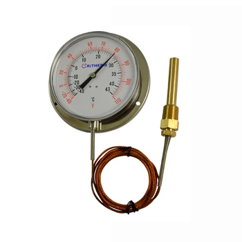 4 collu nerūsējošā tērauda termometrs rūpniecības krāsns kapilāru termometrs