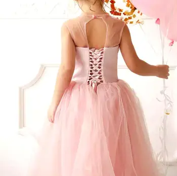 Mežģīnes fāzēm puķu meitene kleitas milzīgais kakla tilla maza meitene, dzimšanas dienas kleitas komūniju gājienā kleitas pirkt \ Kāzu Kleita ~ www.xenydancestudio.lv 11
