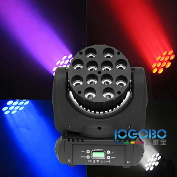 12x10W RGBW 4in1 LED Moving Head Staru Gaismas Cabeza Movil Led Gaismas Kustīgās Galvas Mini DJ Kustīgās Galvas Apgaismojums Inteliģenti Apgaismojuma 1