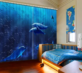 Mūsdienu aizkari delfīnu vitrage gordijnen voor de woonkamer logu ārstēšanu dzīvojamā istaba organza aizkari