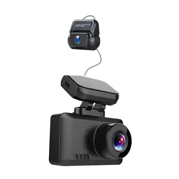 Automašīnas DVR Dual Cam 4K+1080P WIFI GPS Kameras valdes Loop Ierakstīšanas 128GB 1