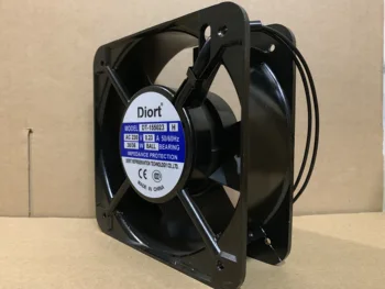 DIORT DT-155023 H AC 230V 0.23 A 150x150x51mm 2-Wire Serveru Dzesēšanas Ventilators 1