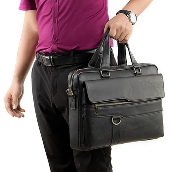 Vīriešu datoru, klēpjdatoru somas, lai mens ādas biznesa portfelis soma vīriešu portatīvā soma pleca crossbody somas pirkt \ Vīriešu Somas ~ www.xenydancestudio.lv 11