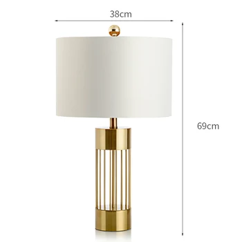 Postmodernisma vienkāršu zelta dzelzs galda lampa personības modeli, istabas guļamistabas gultas lampa, dzīvojamā istaba studiju hotel dekoratīvās lampas 1
