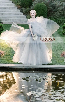 Superkimjo mežģīnes līgavas kleitas 2020 ilgi rozā tilla lētu kāzu kleitas vestido de madrinha pirkt \ Kāzu Kleita ~ www.xenydancestudio.lv 11