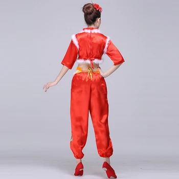 Ķīnas tautas deju tērpu apģērbu hanfu seno ventilators deju tradicionālo Ķīniešu deju tērpus Skatuves, deju apģērbi DD1968 1