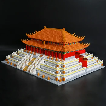 YZ 088 Pasaules Arhitektūras Imperatora Pils Zālē Augstākās Harmonijas 3D Mini Dimanta Bloki, Ķieģeļi Celtniecības Rotaļlieta Bērniem, kas nav Kaste 1