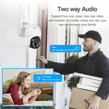 INQMEGA Tuya Saules Kamera, Wifi, HD Āra Smart Home Ielaušanās Signalizācijas Uzraudzības Ūdensizturīgs CCTV Kamera ar Auto Izsekošana 1
