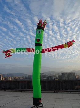 Piepūšamās Vilnis Vienu Kāju Multicolor Ieroču Gaisa Dejotāja Sky Dejotājs 6m Reklāmas Inflatables 1