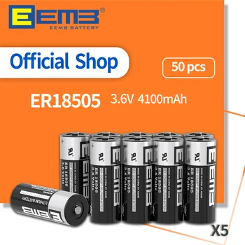 EEMB 50GAB ER18505 Akumulatora 4100mAh 3,6 V Litija Baterija, GPS Uzraudzīt Gāzes Skaitītāju Tālvadības Sensors neuzlādējamas Baterijas
