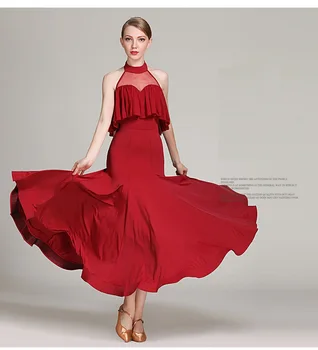 Balles deju kleita sievietēm augstas kvalitātes konkurenci kleitas mūsdienu valsis tango standarta balles kostīms, sarkans lxt1001 pirkt \ Posmā & Deju Apģērbi ~ www.xenydancestudio.lv 11