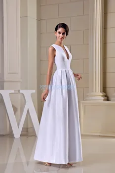 Elegants šifons v kakla mātei līgavas kleitas ar garām piedurknēm ruffles dāmas oficiāla vakara tērpi pasūtījuma pirkt \ Kāzu Kleita ~ www.xenydancestudio.lv 11