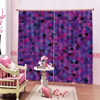 Violeta modelis aizkari Dabas Art Print, Pārklāji Dzīvojamā istaba Guļamistaba Dekori 2 Paneļi Āķi Logu Aizkari