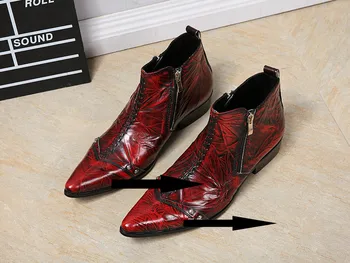 Vogue britu vīriešu augstākās kvalitātes pu ādas slīdēšanas zābakus, elpojošs chelsea zābaki vīriešu ikdienas zapatos de hombre pop jaunas pirkt \ Vīriešu Zābaki ~ www.xenydancestudio.lv 11