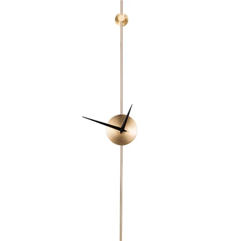 Dzīvojamā Istaba Zelta Sienas Pulkstenis Mākslas Dizaina Vara Klusē Sienas Pulkstenis Luksusa Radošajā Virtuvē Reloj De Salīdzinot Grande Mūsdienu Dekori 1