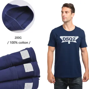 Ir 2021. Jaunu Modes Moderns Zīmola DSQ2 Tīras Kokvilnas Sporta Vīriešu Un Sieviešu Īsām Piedurknēm Vīriešu T-Krekls DT002 1