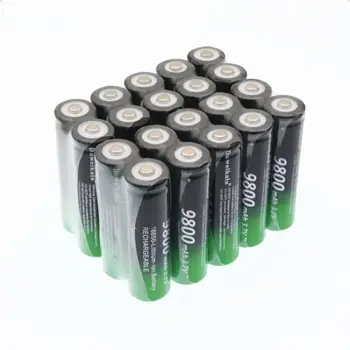 8pcs Akumulatora Augstas Kvalitātes 18650 9800mAh 3,7 V 18650 Li-ion akumulatoru Uzlādējamo Akumulatoru bateriju Lukturis 1