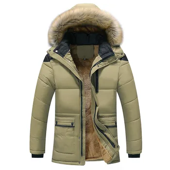 Vīriešu ziemas mētelis silts vilnas kokvilnas jaka gadījuma biezs silts apģērbs pirkt \ Jakas & Mēteļi ~ www.xenydancestudio.lv 11