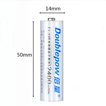 12pcs/daudz Lielu jaudu 1,5 v 2400mWh AA uzlādējamas baterijas Litija akumulators ir ātri uzlādēt AA AAA smart USB lādētāja 1