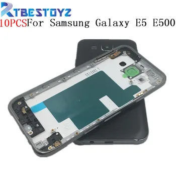 RTOYZ 10PCS/Daudz Akumulatora korpusa Metāla Materiāls Akumulatora Vāciņu Aizmugurējo Durvju Mājokļu Samsung Galaxy E5 E500 E500F E500H 1