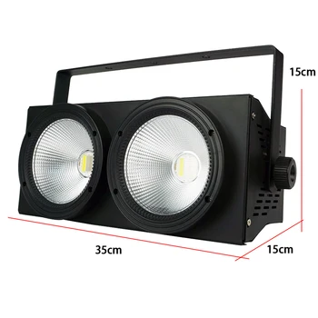LED COB 2 acis 2x100W uzmanības apgaismojuma skatuves Dj diskotēka baznīcas un dārza apgaismojums ar Dmx 512 kontrolieris 1