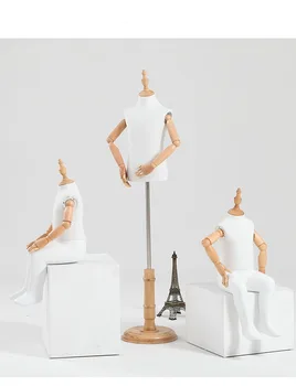 Jauns Modes Bērns Sēž Manekena Statīva Modeli, Bērna Pusi Ķermeņa Pilna Ķermeņa Lelles