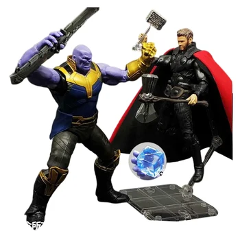 SHF Marvel Leģendas Avengers Avengers: Endgame Thor Rīcības Attēls Thanos Pvc 15cm Figma Filmas Modelis Kolekcijas Rotaļlietas Zēns Dāvanu 1
