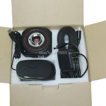 HDMI 1080P 60FPS 1/2 collu Video Mikroskops Mērīšanas Kamera+10X-200X Regulējams Zoom, C-mount Objektīva Darba Attālums 100mm-150mm 1