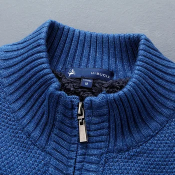 2019. gada rudenī jaunu vīriešu bieza sweatercoat svītrainām stāv apkakles rāvējslēdzēju džemperis mētelis virsdrēbes ziemas vilnas kašmira starplikas džemperi pirkt \ Jakas ~ www.xenydancestudio.lv 11