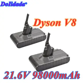 98000mAh 21.6 V Akumulatoru Dyson V8 Akumulatoru Dyson V8 Absolūtais /Mīksts/Dzīvnieku/ Li-ion putekļsūcējs uzlādējams Akumulators