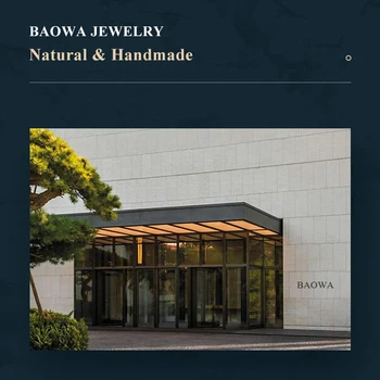 BAOWA Zīmola 18K Zelta Auskari Pērļu Rotaslietas Dabas Baroka Pērle Neregulāra Auskari Kāzu svinības Sievietēm 1