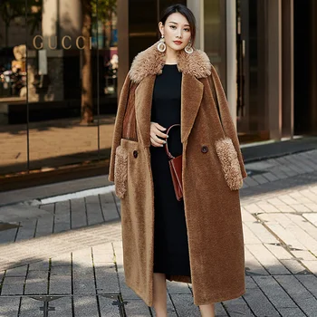 Nekustamā 2020. gadam mētelis jaunā sieviešu ziemas jaka 200% vilnas, kažokādu mēteļi un jakas korejiešu sievieti, apģērbu abrigo mujer kqn62524 kj4697 pirkt \ Jakas & Mēteļi ~ www.xenydancestudio.lv 11