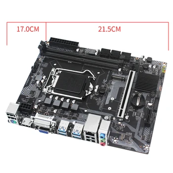 JGINYUE B250 Mātesplati Set Komplekts LGA 1151 Ar Intel Pentium I3 9100F Procesors Un 8 GB(1*8G) DDR4 Atmiņas VGA DMI HDMI B250M-VDH 1