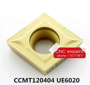 Bezmaksas Piegāde 10PCS griešanas asmens CCMT120404 UE6020/CCMT120408 UE6020 Pagrieziena asmens,Piemērots SCLCR/SCKCR/SCFCR Virpas instrumentu 1