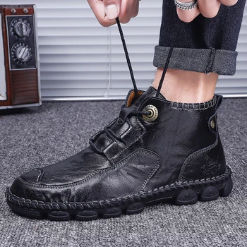 Vīriešiem anti-smashing darba drošības apavi modes ērti neiznīcināms anti-punkcija būvniecības drošības valkājamas elastību pirkt \ Vīriešu Zābaki ~ www.xenydancestudio.lv 11