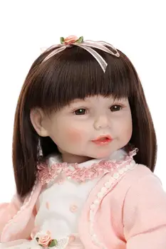 52cm Adoras bebe atdzimis toddler meitene lelle pildījumu ķermeņa silikona vinila atdzimis bērnu modes lelles, rotaļlietas, dāvanu 1
