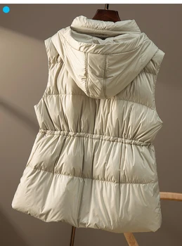 Ael baltās pīles dūnu jaka sieviešu ziemas mētelis sieviešu modes noņemams parka dāma streetwear pirkt \ Jakas & Mēteļi ~ www.xenydancestudio.lv 11