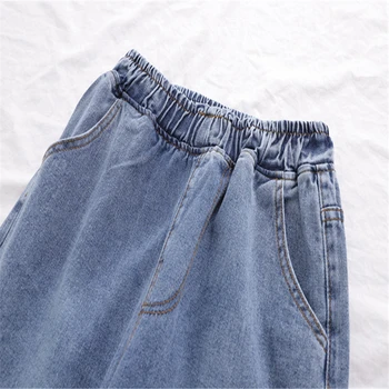 Modes raibs izdilis taisni džinsi sievietēm ir 2021. augsts viduklis kabatas sexy krāsu bloku high street ilgi pelēks džinsa bikses pirkt \ Dibeni ~ www.xenydancestudio.lv 11