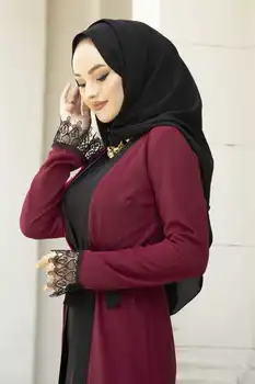 Plus lieluma musulmaņu sieviešu samta gara kleita o-veida kakla abaya islāma izšuvumi arābu tuvajos austrumos, dubaija maxi drēbes o-veida kakla etnisko tērpu jaunas pirkt \ Tradicionālo & Kultūras Valkā ~ www.xenydancestudio.lv 11