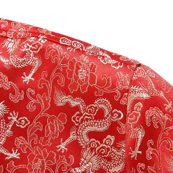 Tradicionālā ķīniešu pūķis kostīmu vīriešu izšuvumi cheongsam krekls sarkans qipao top austrumu vīriešu apģērbu līgavainis tradīcijas jaka pirkt \ Tradicionālo & Kultūras Valkā ~ www.xenydancestudio.lv 11