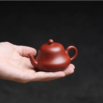 Kā slēgta sistēma yixing skiču li dahongpao kung fu tējas katlā izģērbies rūdas nelielu pot mazo DE pot tējas tējas karalis 1