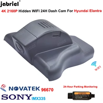 Jabriel 4K Dash Cam 2160P 24H Wifi Automašīnas Dvr Kamera, Video Ieraksti Par Hyundai i30 pd 2020 2021 Par Hyundai Elantra cn7 2020 2021 1