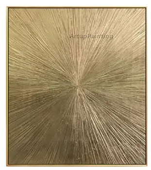 Ģeometrisko Zelta Lāzera mākslas eļļas abstrakta glezna uz audekla akrils tekstūras sienas art attēlus dzīvojamā istaba 1
