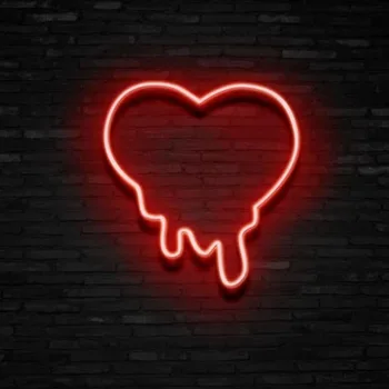 Neona Gaismas Sign Custom Pilošs Mīlestības Apgaismotu Puse Sienas Mākslas Vēstuli Logo Dizains Mājas Bāri LED Gaismas Personalizētu Pazīmes 1