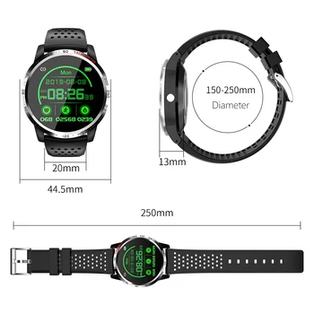 Smart Skatīties Sports Fitness EKG Bluetooth Fitnesa Tracker asinsspiediens, Sirds ritma Monitors Zvanu Atgādinājumu Ziņu Push Smartwatch 1