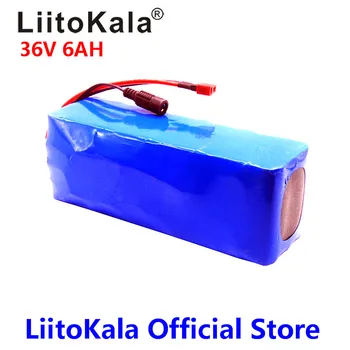 2018 Liitokala 36V 6Ah 18650 Uzlādējams akumulators ,Pārveidots Velosipēdu,Elektrisko transportlīdzekļu Aizsardzību ar PCB + 36V 2A Lādētāju