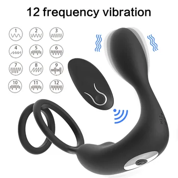 Silikona zizli vibrators jaudīga usb papildināt dubultā galvu vibrējošo anālo plug clit masturbēt prostatas masāža, anālais dildo pirkt \ Seksa Rotaļlietas ~ www.xenydancestudio.lv 11