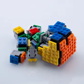Pasūtījuma 372pcs DIY Montāža Rotaļlietas KM Trausla Creative Building Block Magic Cube Modeli, kas Bērniem Dāvanu 1