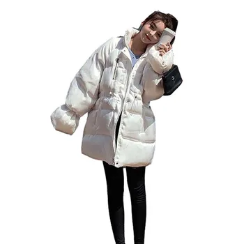 Modes īss korejas lielgabarīta sieviešu dūnu jaka sieviešu ziemas parkas balts uz leju kokvilnas mēteļi un jakas sieviešu abrigos pirkt \ Jakas & Mēteļi ~ www.xenydancestudio.lv 11